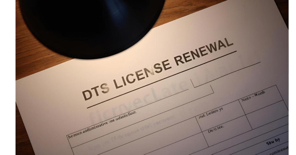 dts license renewal fee